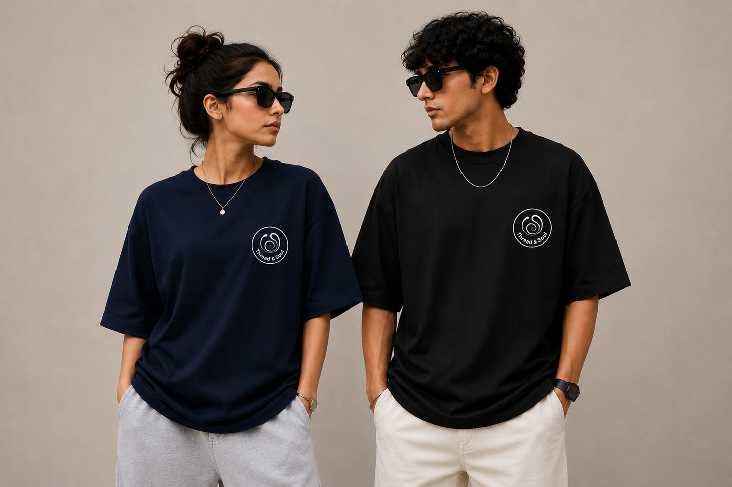 Premium Terry Oversized T-Shirt – 260 GSM | Unisex | Thread & Soul