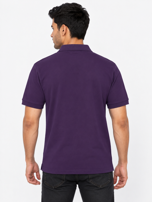 Purple Back Men’s Polo Shirt