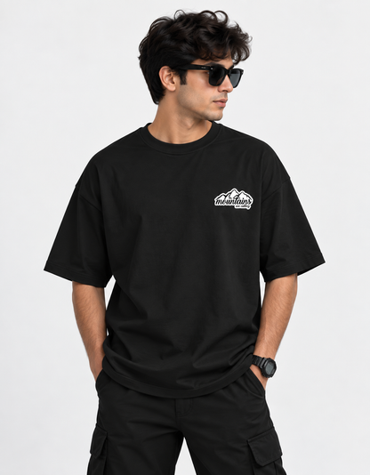 Mountains Are Calling Oversized T-Shirt | 260 GSM Terry Tee