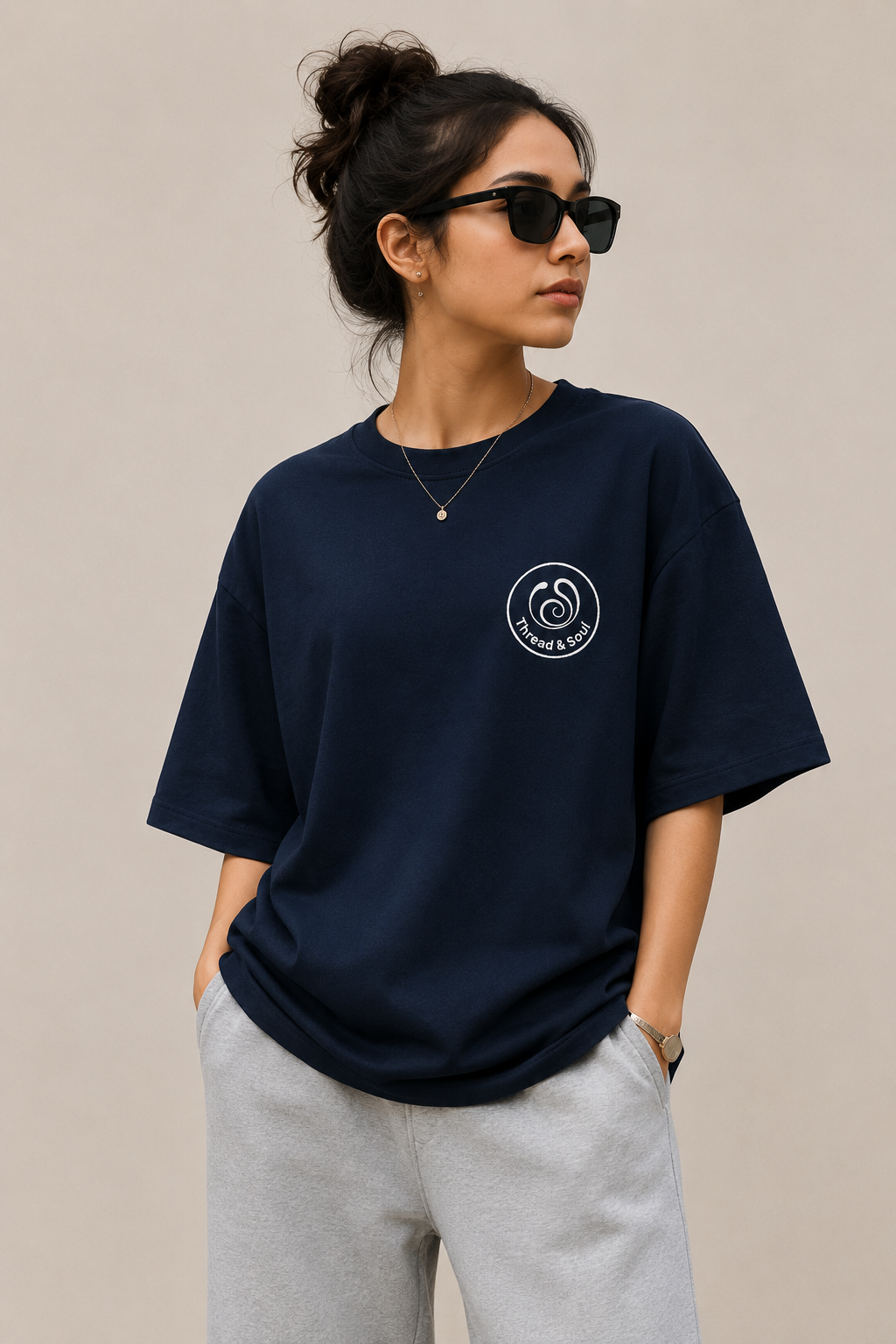 Premium Terry Oversized T-Shirt – 260 GSM | Unisex | Thread & Soul